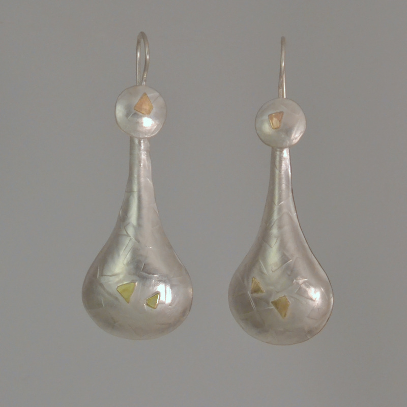 dangle long earrings sterling gold minimalist princess diamond laura berrutti