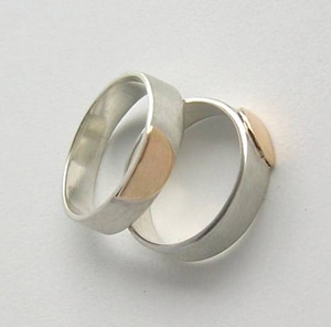 gold top half engagement wedding ring sterling minimalist laura berrutti